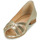 Pantofi Femei Balerin și Balerini cu curea Maison Minelli PERRINE Auriu