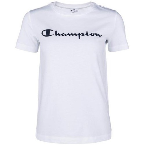 Îmbracaminte Femei Tricouri mânecă scurtă Champion Crewneck Tshirt Alb