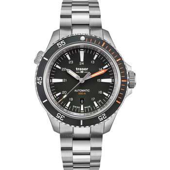 Ceasuri & Bijuterii Bărbați Ceasuri Analogice Traser H3 110324, Automatic, 46mm, 50ATM Argintiu