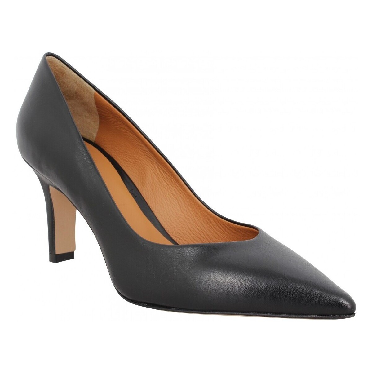 Pantofi Femei Pantofi cu toc Les Venues 8700 Cuir Femme Noir Negru