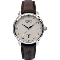 Ceasuri & Bijuterii Bărbați Ceasuri Analogice Zeppelin 8652-5, Automatic, 41mm, 5ATM Argintiu