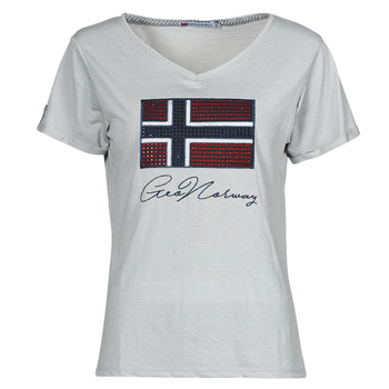 Îmbracaminte Femei Tricouri mânecă scurtă Geographical Norway JOISETTE Gri