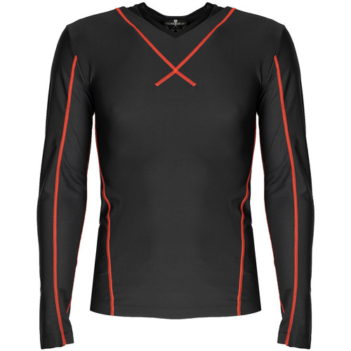 Îmbracaminte Bărbați Tricouri cu mânecă lungă  Trussardi 40T00025 1T000879 | T-shirt Long Sleeves Negru