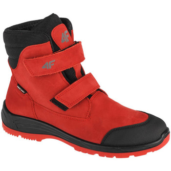 Pantofi Băieți Cizme de zapadă 4F Junior Trek roșu