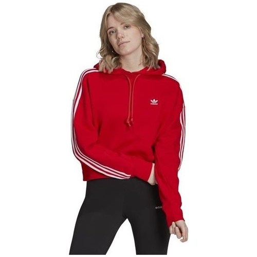 Îmbracaminte Femei Hanorace  adidas Originals Short Hoodie roșu