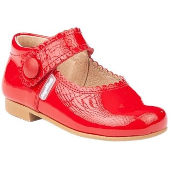 Pantofi Fete Balerin și Balerini cu curea Angelitos 1502 Charol rojo roșu