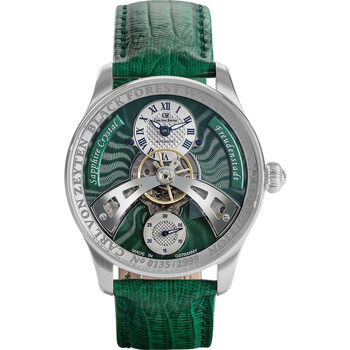 Ceasuri & Bijuterii Bărbați Ceasuri Analogice Carl Von Zeyten CVZ0043GR, Automatic, 42mm, 5ATM Argintiu