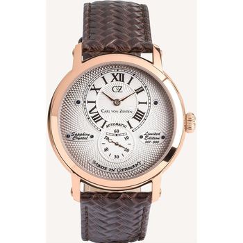 Ceasuri & Bijuterii Bărbați Ceasuri Analogice Carl Von Zeyten CVZ0066RWH, Automatic, 43mm, 5ATM Auriu