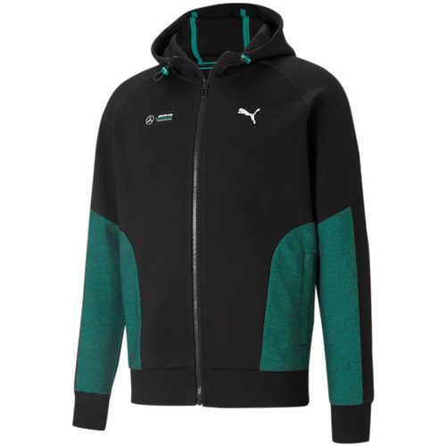 Îmbracaminte Bărbați Bluze îmbrăcăminte sport  Puma Mercedes-AMG Petronas F1 Hooded Sweat Jacket Negru
