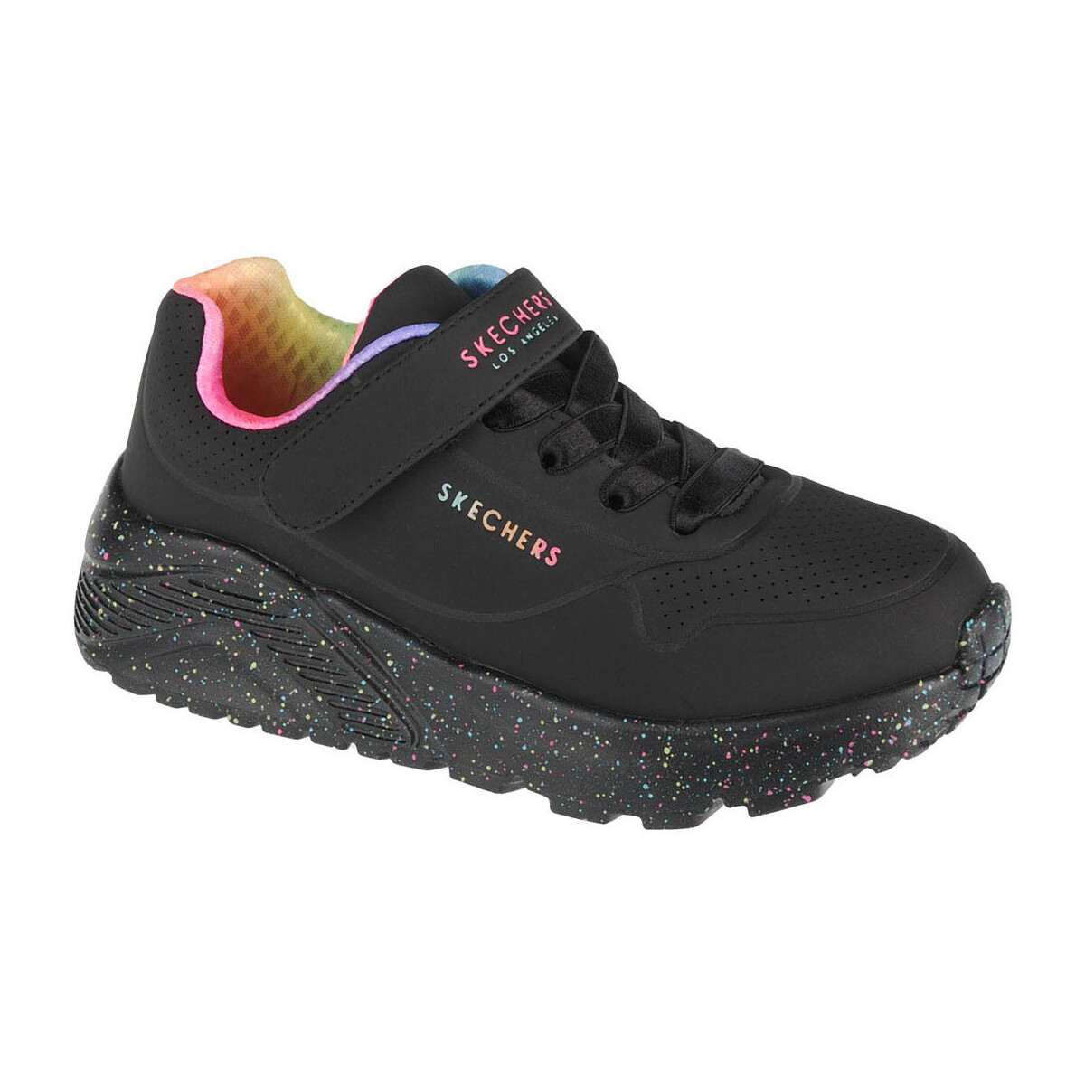 Pantofi Fete Pantofi sport Casual Skechers Uno Lite Rainbow Specks Negru