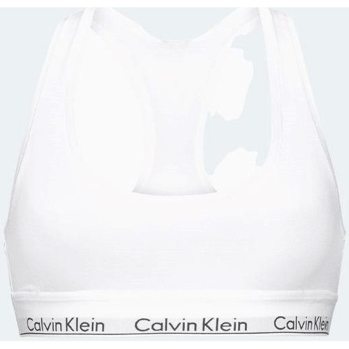 Îmbracaminte Femei Bustiere sport Calvin Klein Jeans 0000F3785E BRALETTE Alb