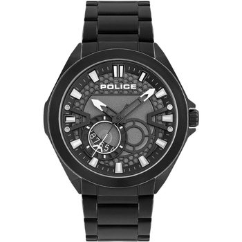 Ceasuri & Bijuterii Bărbați Ceasuri Analogice Police PEWJH2110301, Quartz, 48mm, 5ATM Negru