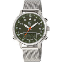 Ceasuri & Bijuterii Bărbați Cesuri Analogic- digital Ett Eco Tech Time EGS-11474-82MN, Quartz, 43mm, 10ATM Argintiu