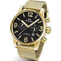 Ceasuri & Bijuterii Bărbați Ceasuri Analogice Tw-Steel MB24, Quartz, 48mm, 10ATM Auriu