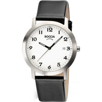 Ceasuri & Bijuterii Bărbați Ceasuri Analogice Boccia 3618-01, Quartz, 38mm, 5ATM Argintiu