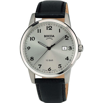 Ceasuri & Bijuterii Bărbați Ceasuri Analogice Boccia 3633-03, Quartz, 40mm, 10ATM Argintiu