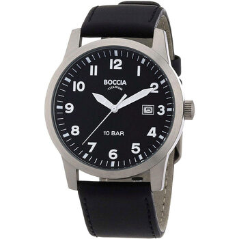 Ceasuri & Bijuterii Bărbați Ceasuri Analogice Boccia 3631-01, Quartz, 38mm, 10ATM Argintiu