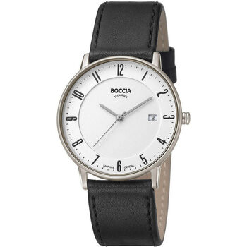 Ceasuri & Bijuterii Bărbați Ceasuri Analogice Boccia 3607-02, Quartz, 39mm, 5ATM Argintiu