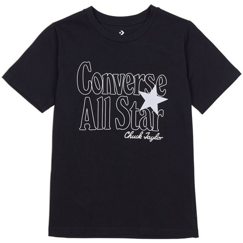 Îmbracaminte Femei Tricouri mânecă scurtă Converse A Star Graphic Tee Negru