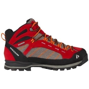 Pantofi Bărbați Drumetie și trekking Bergson Kadam 20 Mid Stx Gri, Roșii