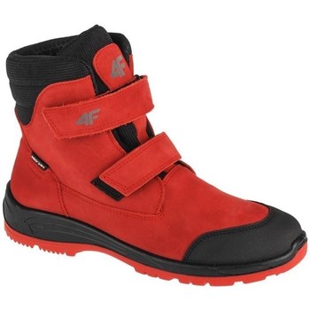Pantofi Copii Cizme de zapadă 4F Junior Trek roșu