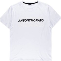 Îmbracaminte Bărbați Tricouri mânecă scurtă Antony Morato Tshirt Męski Super Slim Fit White Alb