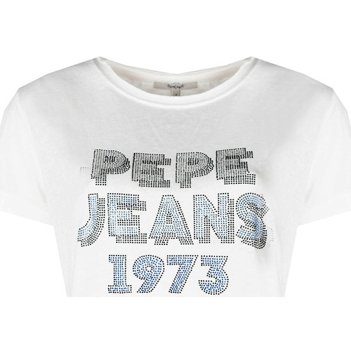 Îmbracaminte Femei Tricouri mânecă scurtă Pepe jeans PL504817 | Bibiana Alb