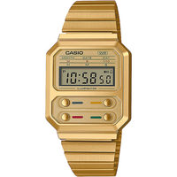 Ceasuri & Bijuterii Bărbați Ceasuri Digitale Casio A100WEG-9AEF, Quartz, 33mm, 3ATM Auriu