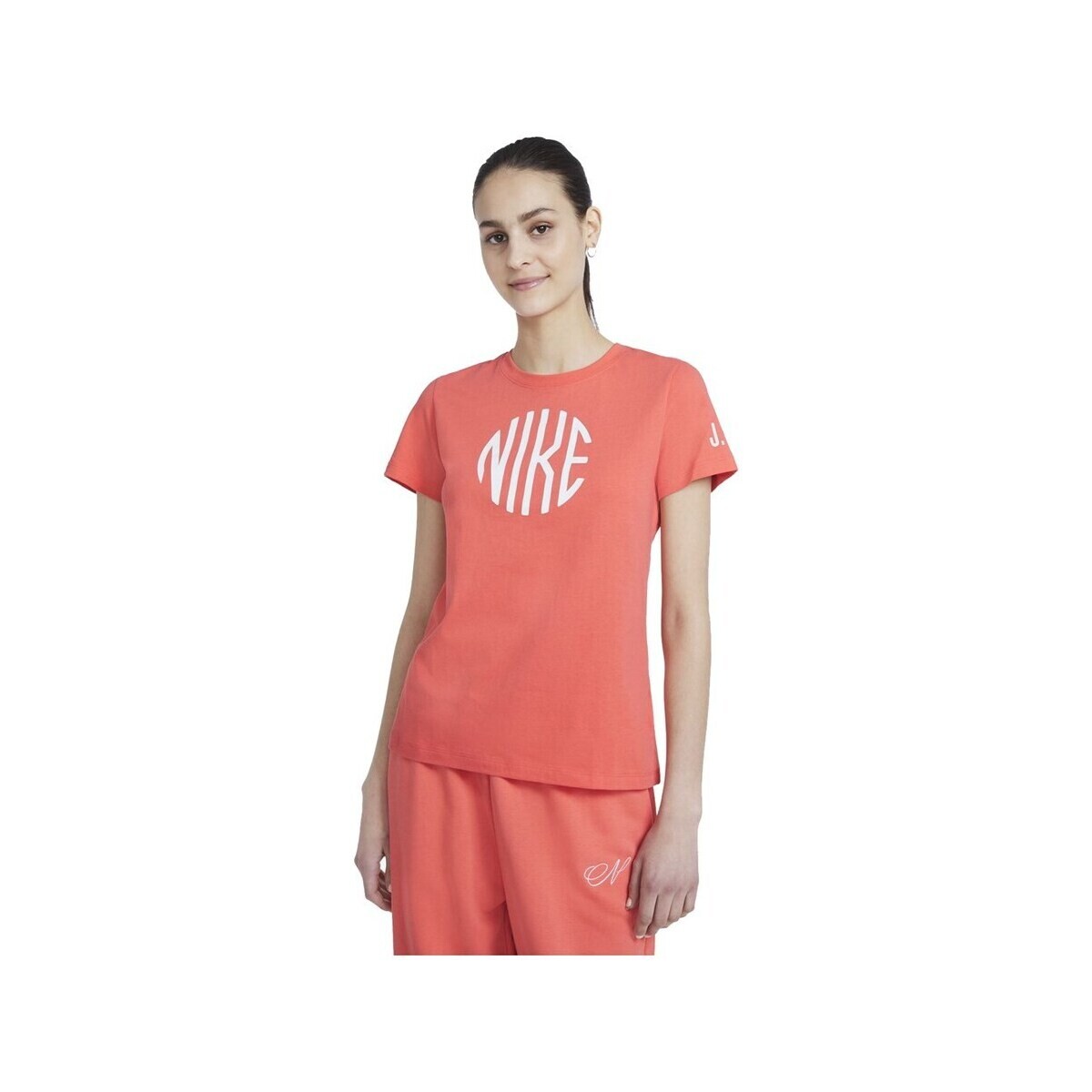 Îmbracaminte Femei Tricouri mânecă scurtă Nike Logo portocaliu