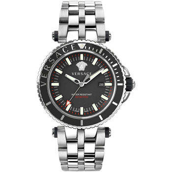 Ceasuri & Bijuterii Bărbați Ceasuri Analogice Versace VEAK00318, Quartz, 45mm, 5ATM Argintiu