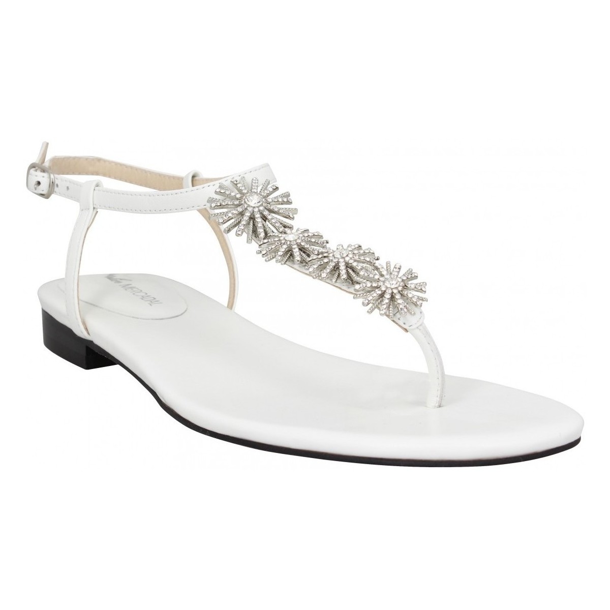 Pantofi Femei Sandale Atelier Mercadal Aphrodite Cuir Femme Blanc Alb