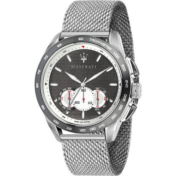 Ceasuri & Bijuterii Bărbați Ceasuri Analogice Maserati R8873612008, Quartz, 45mm, 10ATM Argintiu