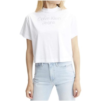 Îmbracaminte Femei Tricouri mânecă scurtă Calvin Klein Jeans  Alb