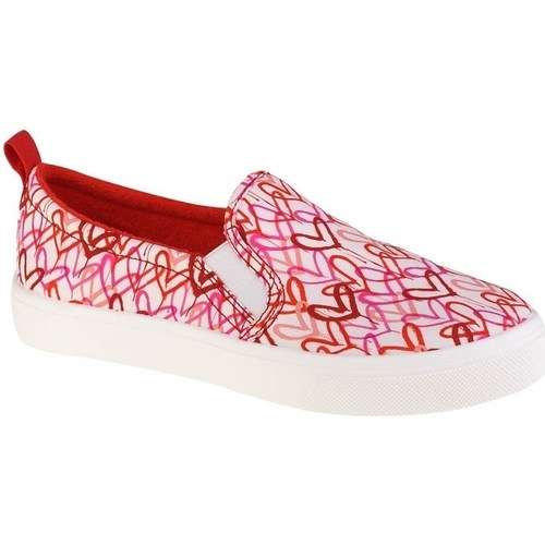 Pantofi Femei Pantofi sport Casual Skechers Poppy Drippin Love Alb, Roșii