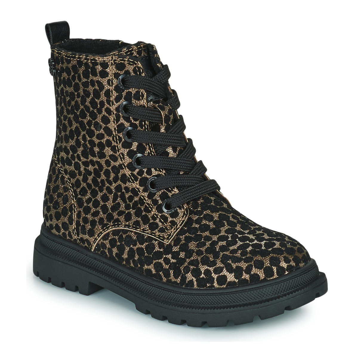 Pantofi Fete Ghete S.Oliver 45202-39-907 Negru / Leopard