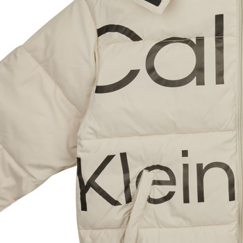 Calvin Klein Jeans BOLD INSTITUTIONAL LOGO PUFFER JACKET Alb