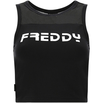 Îmbracaminte Femei Maiouri și Tricouri fără mânecă Freddy S2WMAK1 Negru
