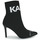 Pantofi Femei Botine Karl Lagerfeld PANDORA HI KNIT COLLAR ANKLE BT Negru