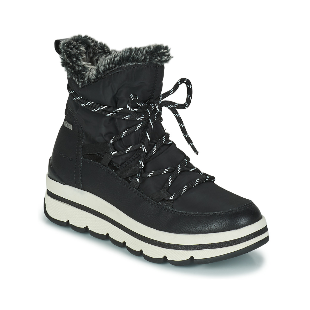 Pantofi Femei Ghete Tom Tailor 4290401-BLACK Negru