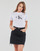 Îmbracaminte Femei Tricouri mânecă scurtă Calvin Klein Jeans CORE MONOGRAM REGULAR TEE Alb
