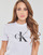 Îmbracaminte Femei Tricouri mânecă scurtă Calvin Klein Jeans CORE MONOGRAM REGULAR TEE Alb
