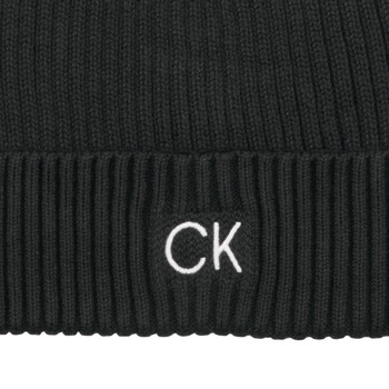 Calvin Klein Jeans CLASSIC COTTON RIB BEANIE Negru