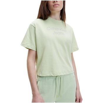 Îmbracaminte Femei Tricouri mânecă scurtă Calvin Klein Jeans  verde