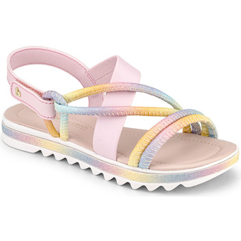 Pantofi Fete Sandale Bibi Shoes Sandale Fete Bibi Flat Form Multicolor roz