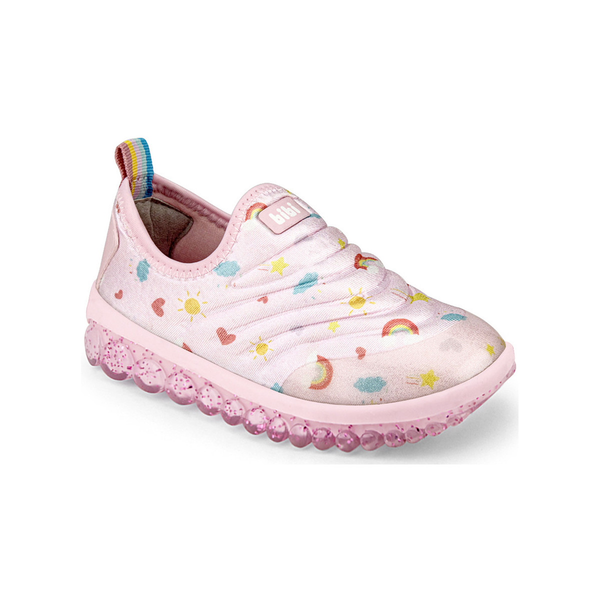 Pantofi Fete Sneakers Bibi Shoes Pantofi Sport Fete Bibi Roller 2.0 Sugar Rainbow roz