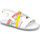 Pantofi Fete Sandale Bibi Shoes Sandale Fete Bibi Soft Flat Multicolor Alb