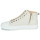 Pantofi Femei Pantofi sport stil gheata Calvin Klein Jeans VULC HIGH TOP-MN JQ Alb fildeș / Bej