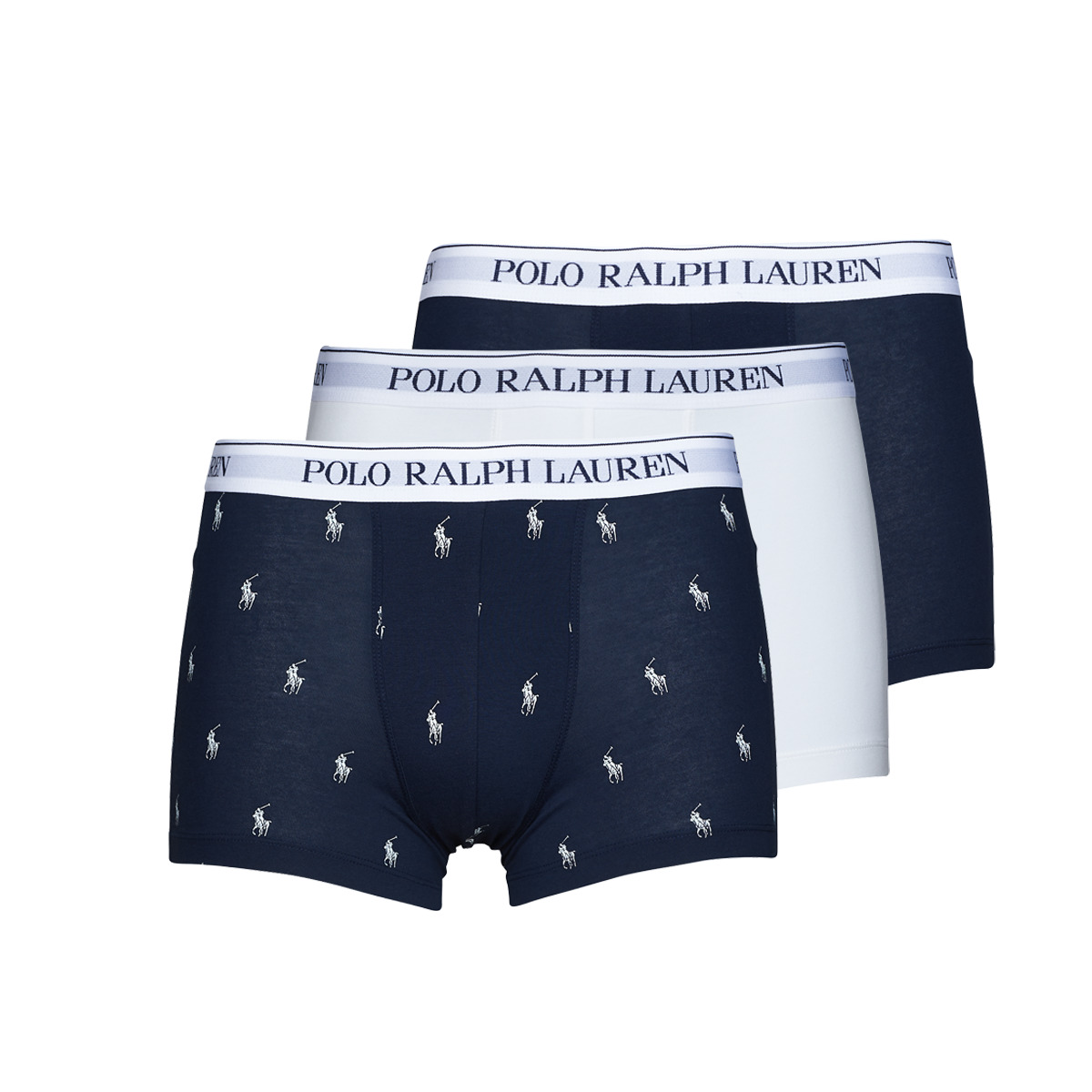 Lenjerie intimă Bărbați Boxeri Polo Ralph Lauren CLASSIC TRUNK X3 Albastru / Alb