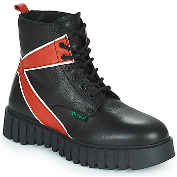 Pantofi Femei Ghete Kickers KICK FABULOUS Negru / Roșu
