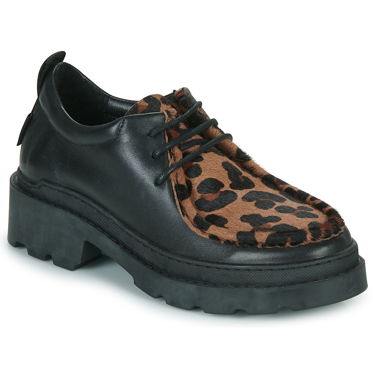 Pantofi Femei Pantofi Derby Palladium PALLATECNO 12 Negru / Leopard